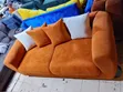 Orange / Burnt Orange 5-Seater Sofa - 4