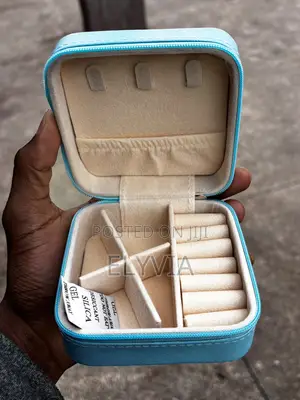 Sky-Blue Jewelry Organizer Box