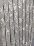 Taupe Beige Floral Jacquard Curtains - Brand New - 2