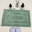 Sage Green Absorbent Bathroom Mat - Soft Non-Slip - 1
