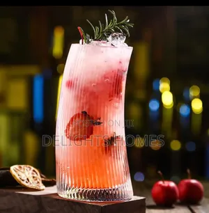 6pcs Crescent-Shaped Transparent Glassware - Ele