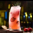 6pcs Crescent-Shaped Transparent Glassware - Ele - 1