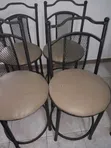 Set of 4 Brand New Metal High Chairs - 1