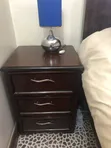 Mahogany Bed with Bedside Tables - 3