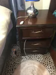 Mahogany Bed with Bedside Tables - 4