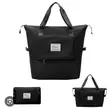 Black Expandable/Foldable Waterproof Luggage Bag - 1