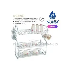 Nunix 3-Tier Stainless Steel Dish Rack