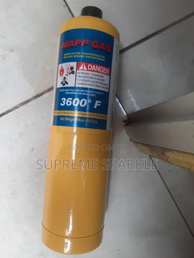 MAPP Gas Cylinder 16oz 3600°F Soldering Torch Tank - 1