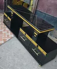 Executive TV Stand with Marble Coating and Light - 1