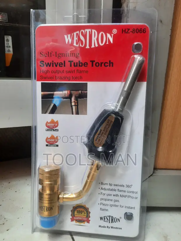 Westron HZ-8066 Swivel Tube Gas Torch kwa MAP/Pro - 1