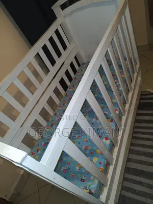 Used Baby Cot - White