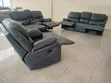 Grey Premium Sofa ya Recliner ya Viti 6 - 4
