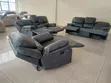 Grey Premium Sofa ya Recliner ya Viti 6 - 5