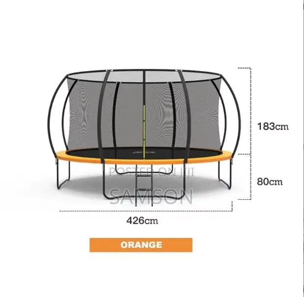 14 Ft Commercial Zoshine Pumpkin Trampoline - 1