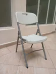 Premium Heavy-Duty White Foldable Chair - 1