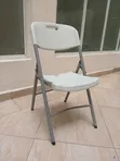 Premium Heavy-Duty White Foldable Chair - 3