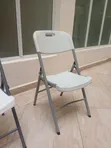 Premium Heavy-Duty White Foldable Chair - 4