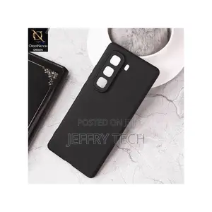 Infinix Hot 60 Pro Plus Classic Matte Black Silicone Back Case