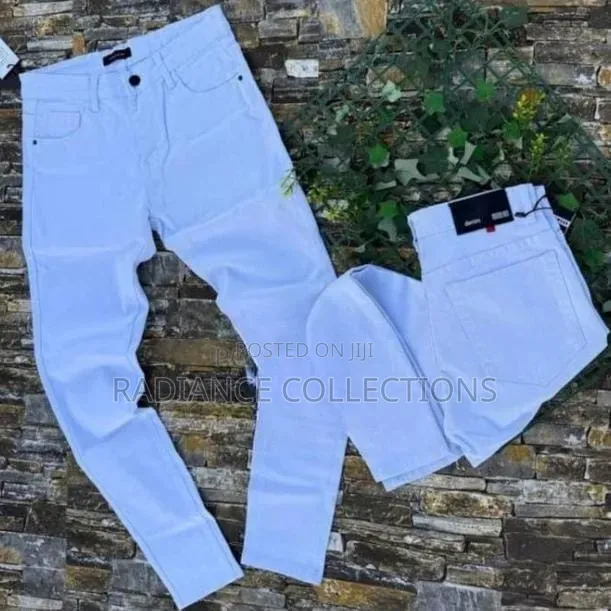 White Slim Fit Tapered Jeans - Brand New - 1