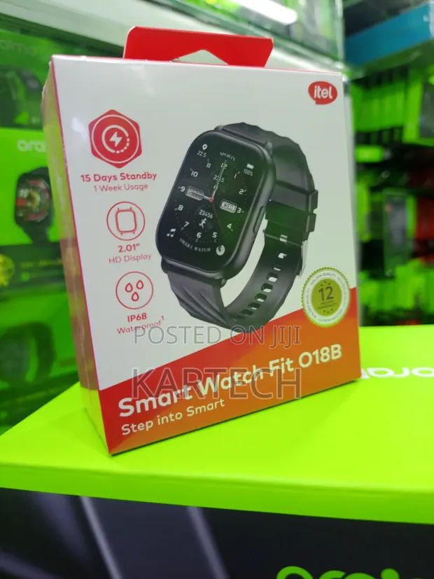 Itel O18B Smartwatch 2.01" HD Full Touch Fitness Watch - 1
