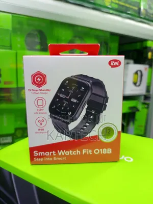 Itel Fit O18B Smartwatch IP68 Waterproof, 15-Day Standby