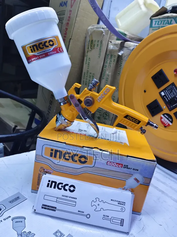 Brand New INGCO 600cc Professional Air Spray Gun - 1