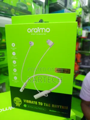 Oraimo Necklace Lite OEB-311 Wireless Neckband Earphones - White
