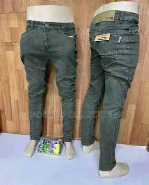 Men's Green Tapered Jeans