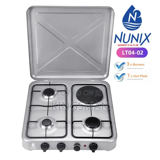 Nunix 3+1 Table Top Gas Cooker - 1