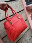 Quality Thrifted Channel Handbag - Cherry - 1