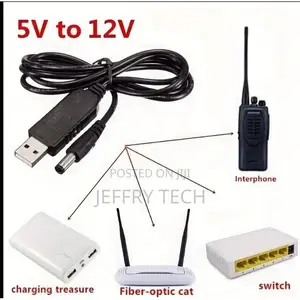 5V/9V/12V DC to USB Adapter Cable for Routers