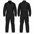 Black Plain Work Overall - 1