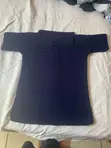 Handmade Crochet Polo Shirt - Navy Blue - Medium - 3