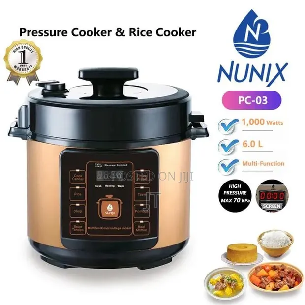 Nunix PC-03 6L Multi-Functional Electric Pressure Cooker - 1