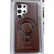 Rimbmax Leather Case for Samsung Galaxy S23 Ultra - Magnetic Ring Stand - 1