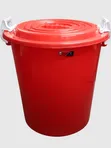 Complast 100L Green Drum Bin with Lockable Lid - 2