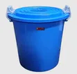 100L Grey Heavy Duty Lockable Bin - 2
