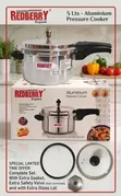 Redberry Aluminium Pressure Cooker (3.5L - 12L) - 5