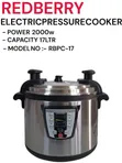 Redberry Electric Pressure Cooker (6L, 17L, 21L, 25L) - 2