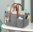 Diaper Caddy/Organizer ya Mtoto na Mifuko ya Kando - 1