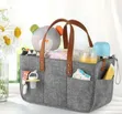Diaper Caddy/Organizer ya Mtoto na Mifuko ya Kando - 5