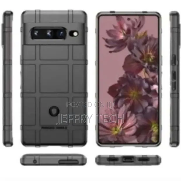 Google Pixel 7 Pro Rugged Shield Case - Black - 1