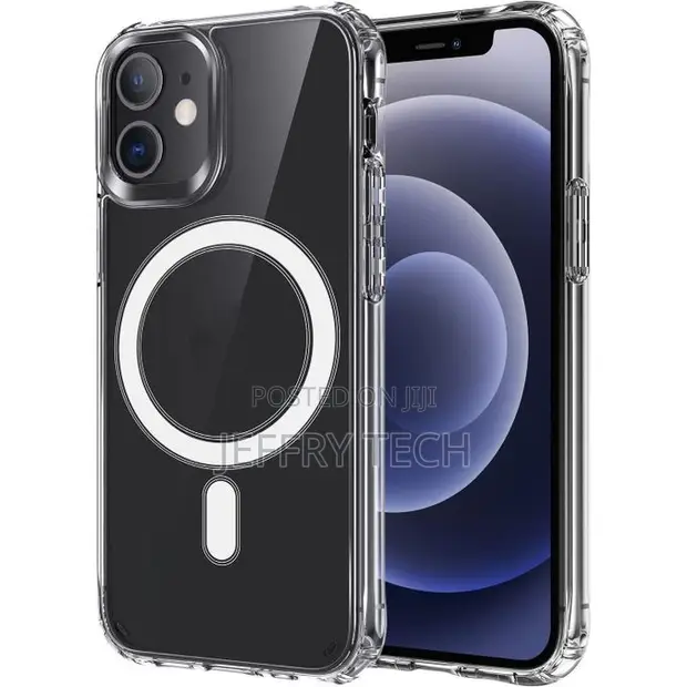 Clear Transparent MagSafe Silicone Case for iPhone 12 Mini - 1