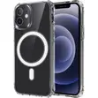 Clear Transparent MagSafe Silicone Case for iPhone 12 Mini - 1