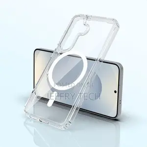 Clear Transparent MagSafe Silicone Case for Samsung Galaxy S24