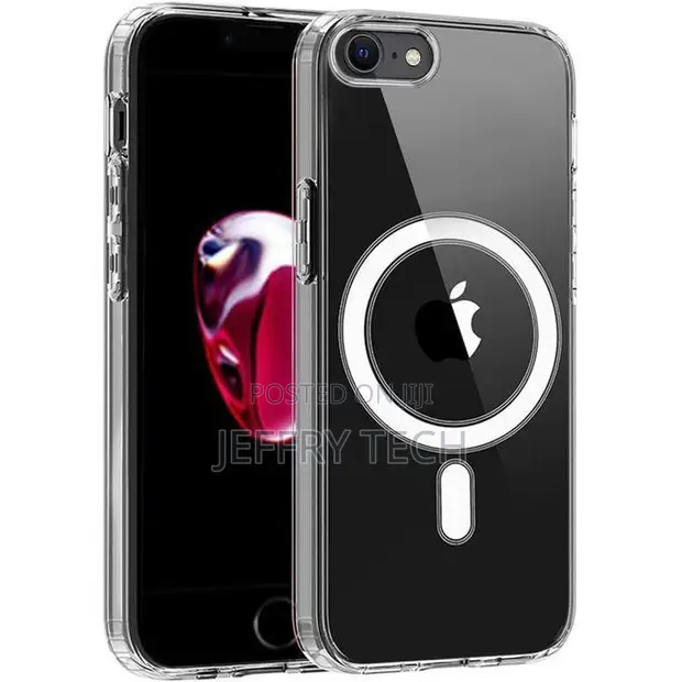 Clear Transparent MagSafe Silicone Case for iPhone 7 - 1