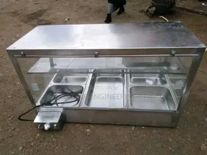 Brand New Stainless Steel Food Warmer - 3 Tray Chips Display