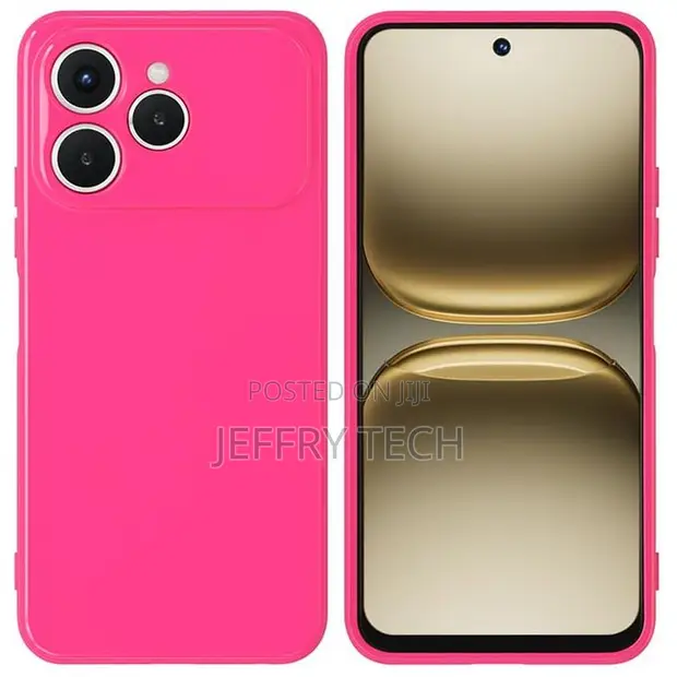 Soft Silicone Case for Tecno Spark 40, Shockproof Anti-Scratch - 1