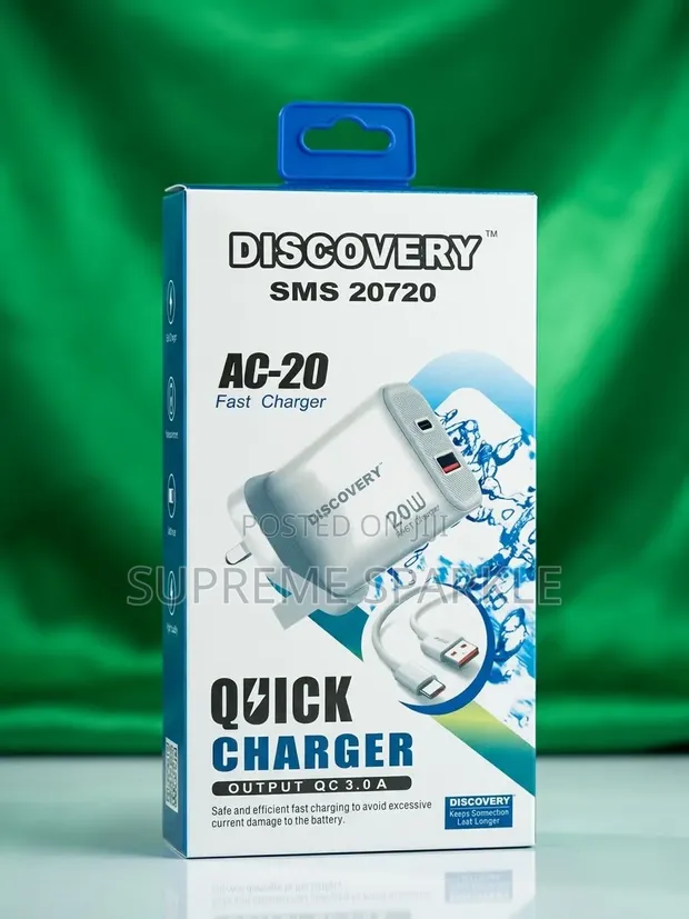 Discovery 20W Fast Charger (USB-C & USB-A) - 1