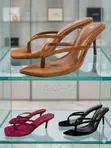 Zara Suede Kitten-Heel Sandals - Sizes 37-41 - 4